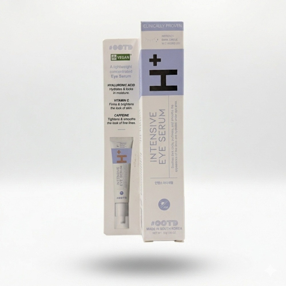 #OOTD Intensive Eye Serum Unisex 30g White Hyaluronic Acid Caffeine Vitamin C